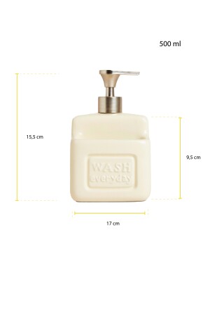 Ashton Beige Sıvı Sabunluk 500 ml - 5