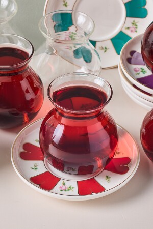 Beyoğlu 12 Parça 6 Kişilik Cam Çay Seti 210 ml - 4