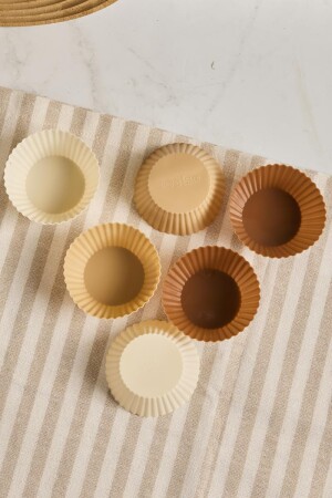 Chocky Silikon 6'lı Mini Kek Kalıbı - 2