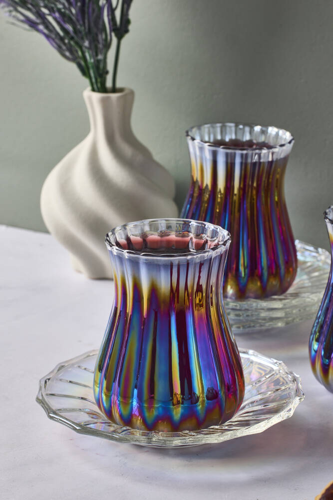 Harmancık Luster 12 Parça Cam Çay Takımı 170 ml - 3