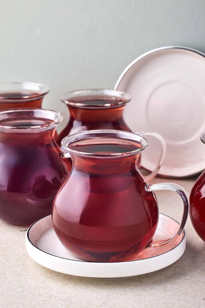 Kanlıca Platin 12 Parça 6 Kişilik Kulplu Cam Çay Seti 210 ml - 3