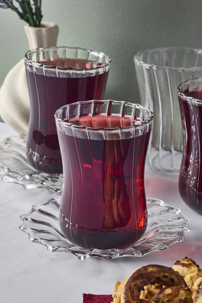 Nilüfer 12 Parça Cam Çay Takımı 180 ml - 3