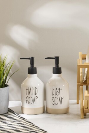 Sapone White 2'li Mutfak Sabunluk - 1