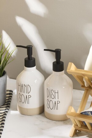 Sapone White 2'li Mutfak Sabunluk - 3