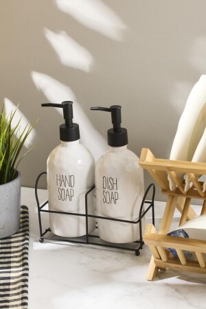 Sapone White 2'li Standlı Sabunluk - 3