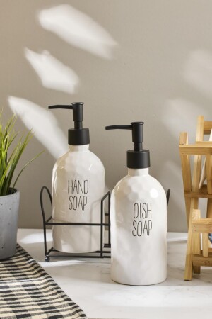Sapone White 2'li Standlı Sabunluk - 4