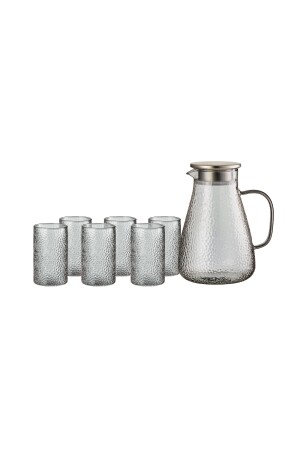 Savio Füme 7 Parça Bardak ve Sürahi Set - 2