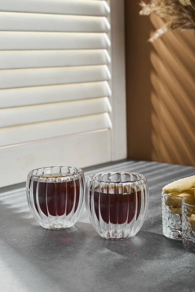 Stripe 2'li 80ml Çift Cidarlı Espress Cup - 1