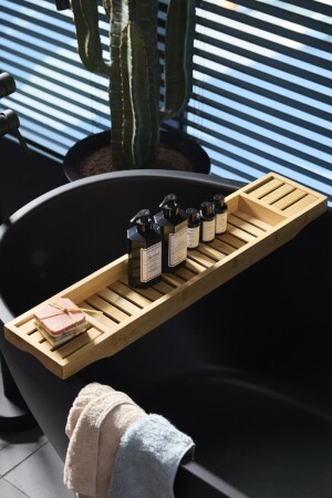 Vasca Bamboo Küvet Rafı 70*15 cm - 1